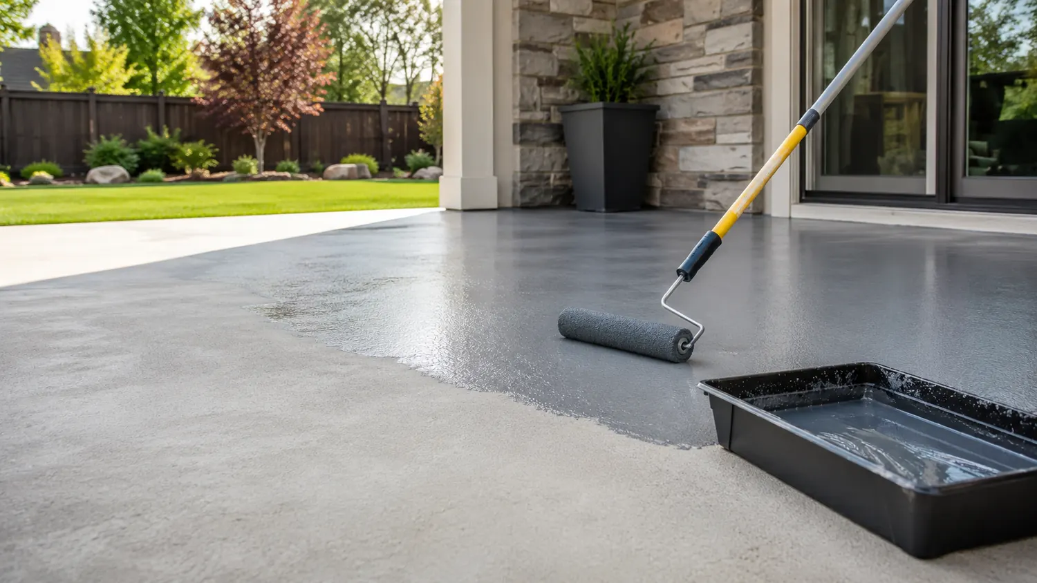 Patio floor coating near Logansport, IN