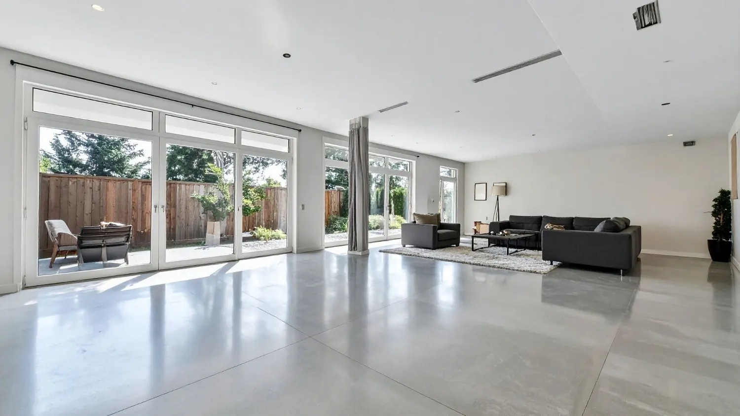 Residential polished concrete floor in Logansport, IN